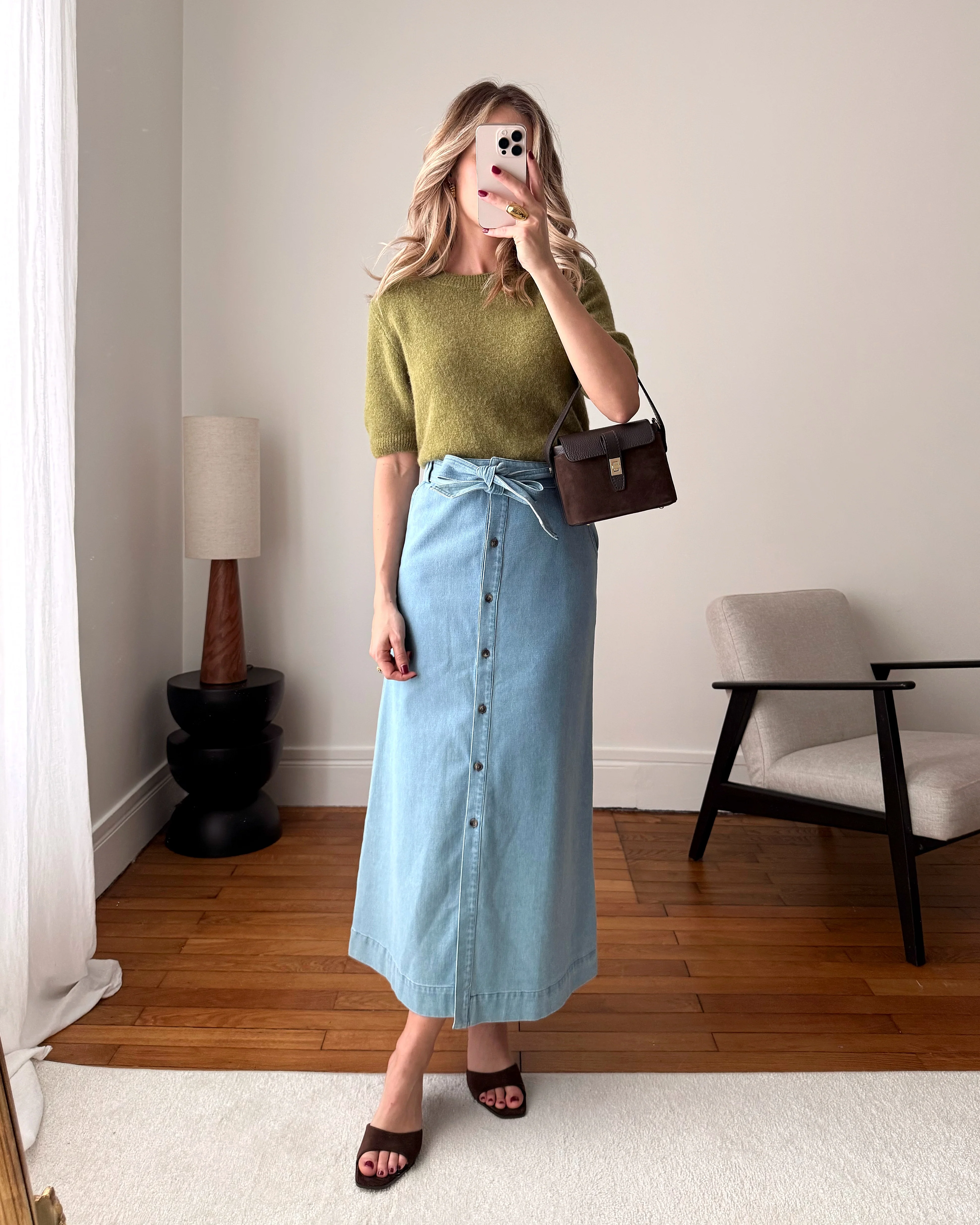 Jupe longue en denim ERIKA - Image 3