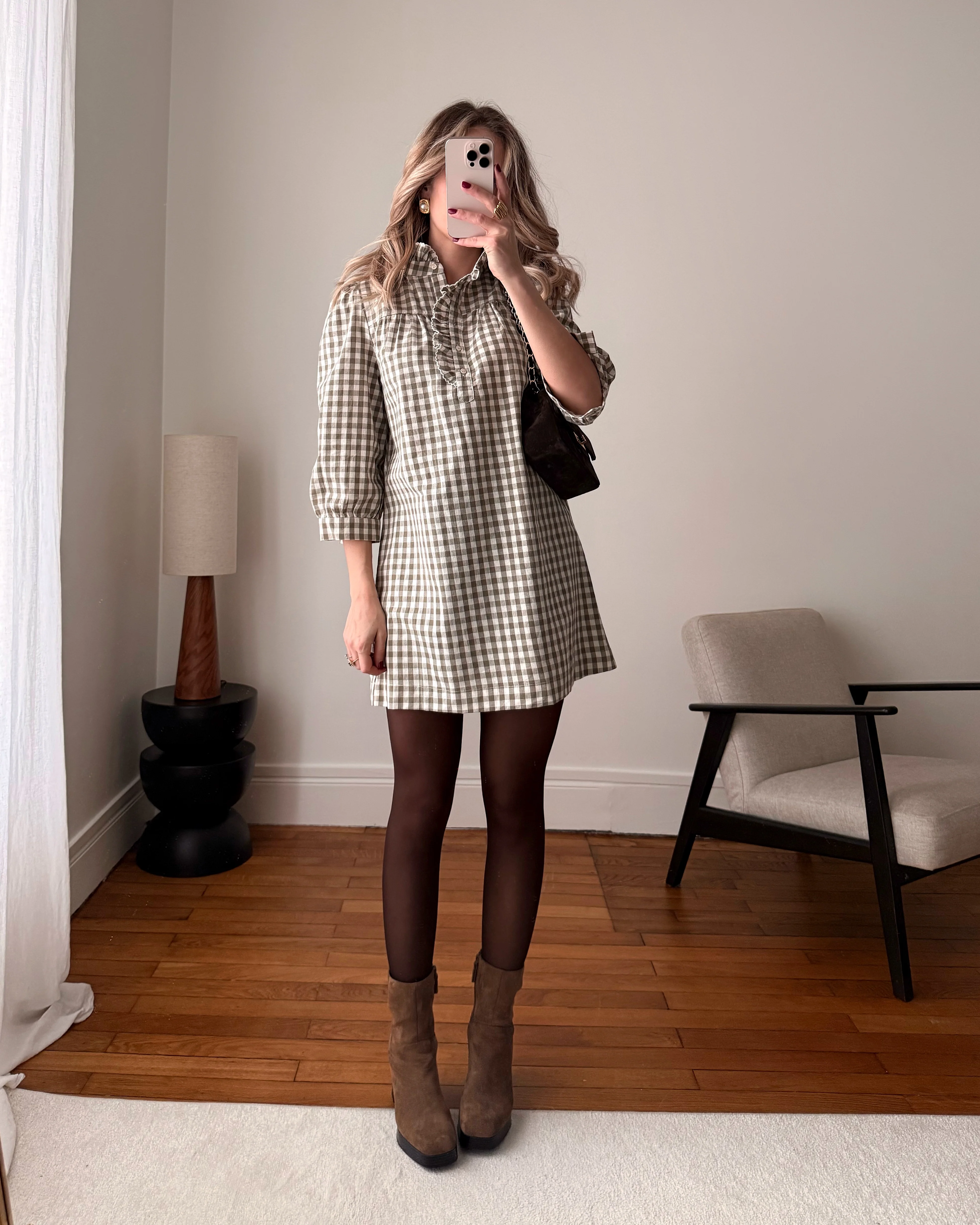 Robe à imprimé Vichy LAURYN - Image 3