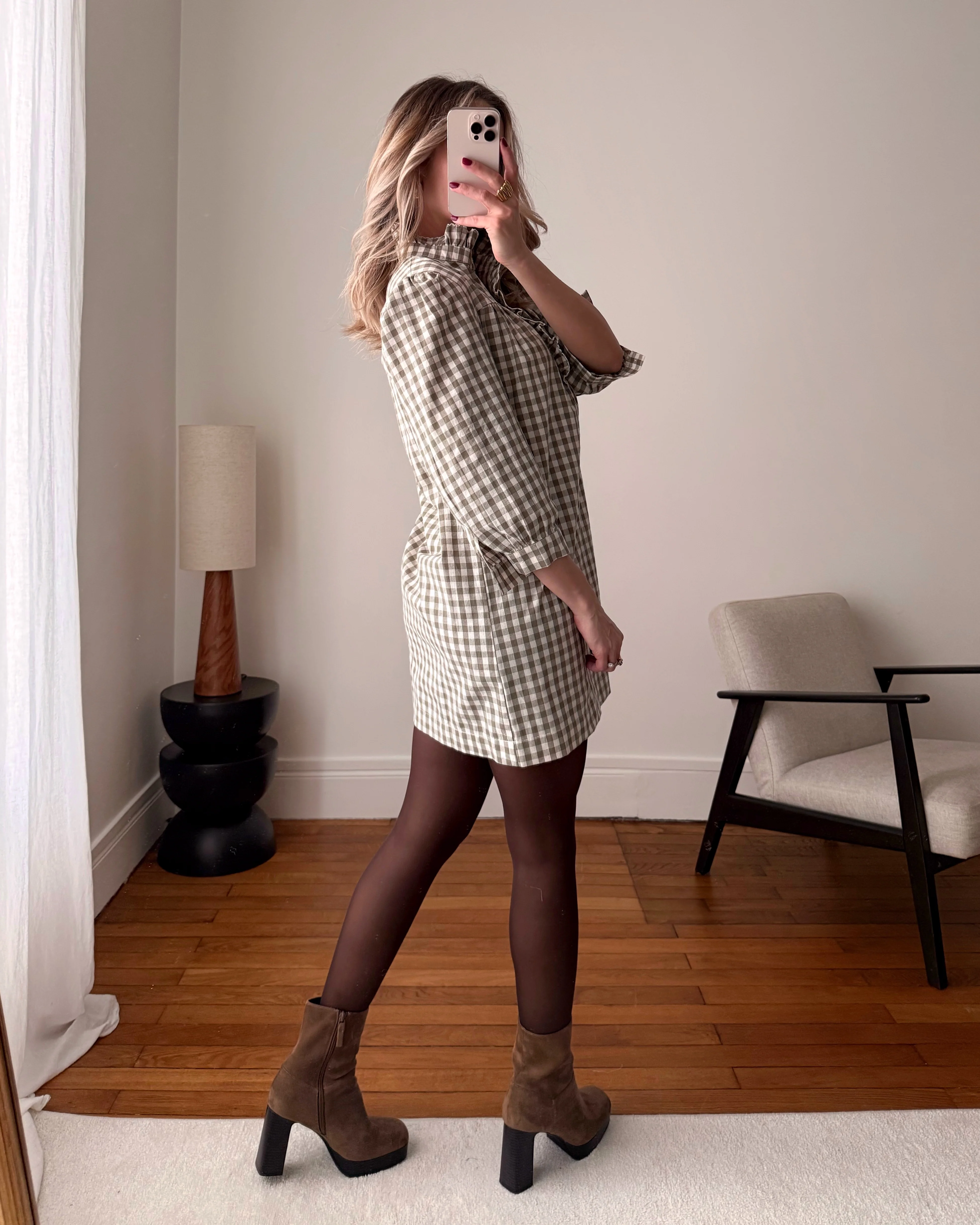 Robe à imprimé Vichy LAURYN - Image 4