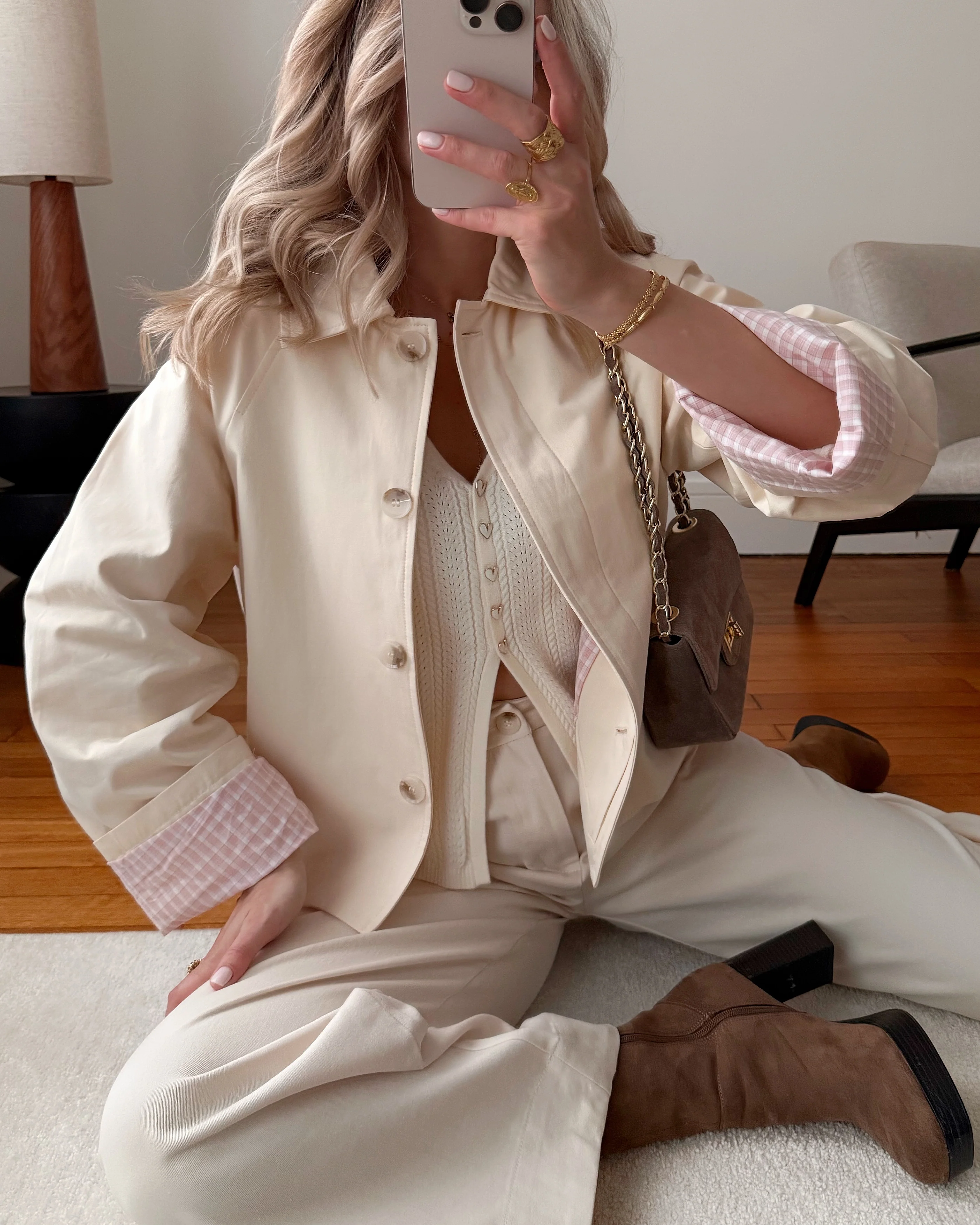 Veste à doublure carreaux DACRE