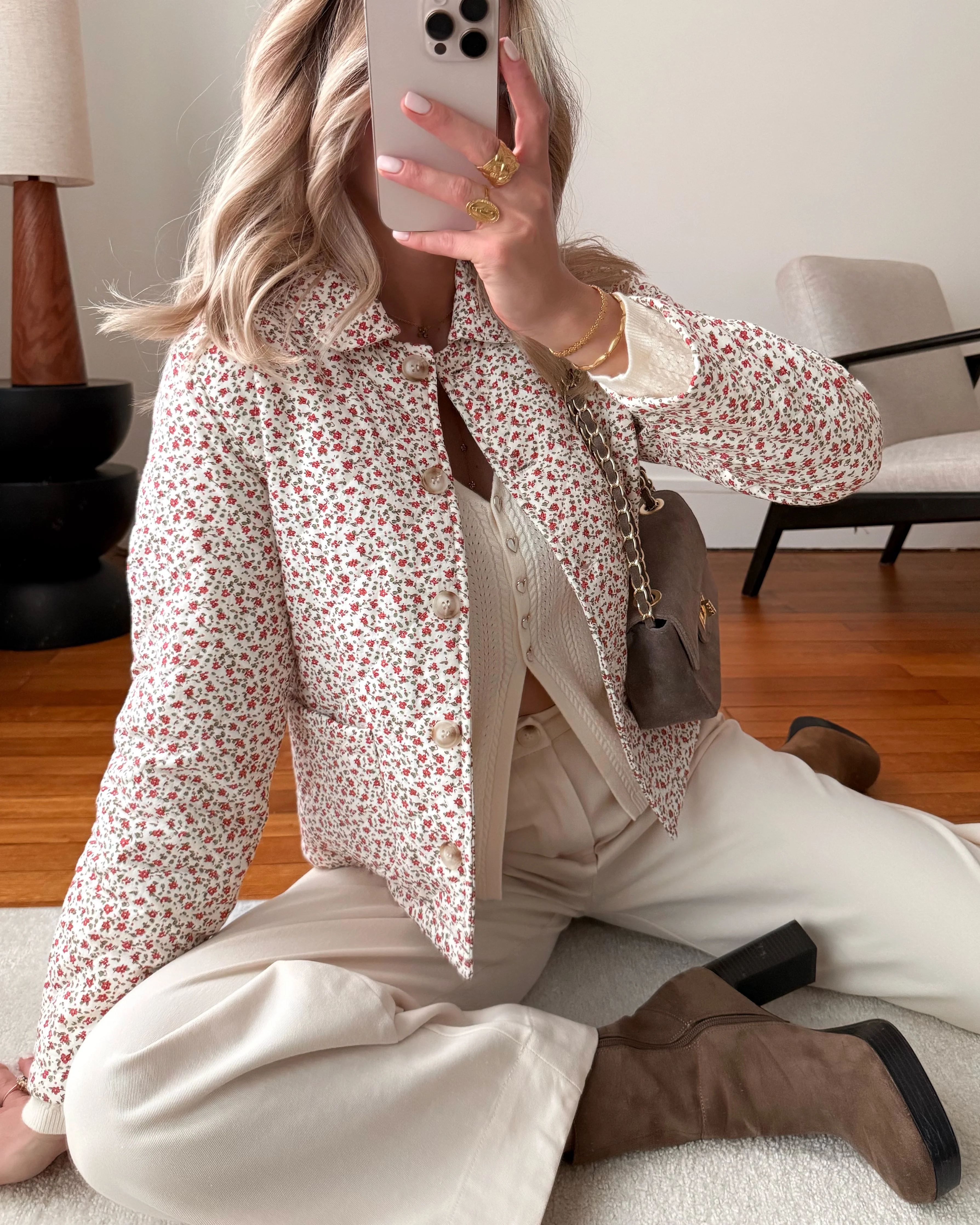Veste matelassée à imprimé floral LUKA - Image 4